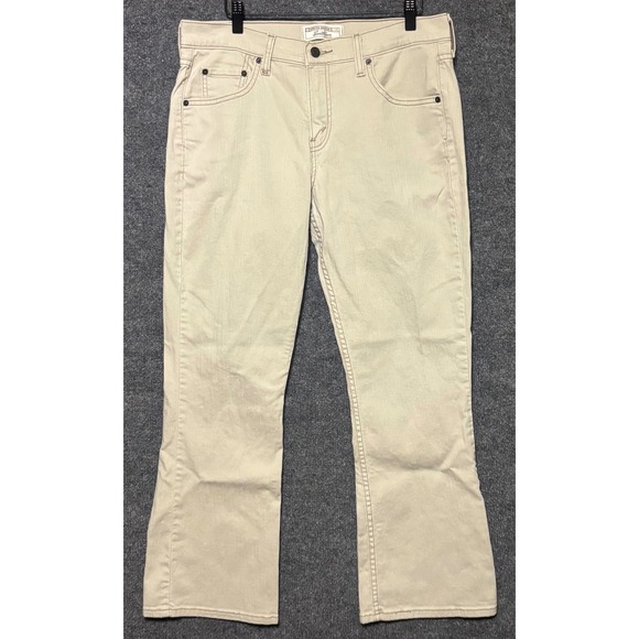 Levi Strauss Signature Pants - Levi Strauss Signature Stretch‎ Bootcut Women Light Tan Pants Misses 12 Short
